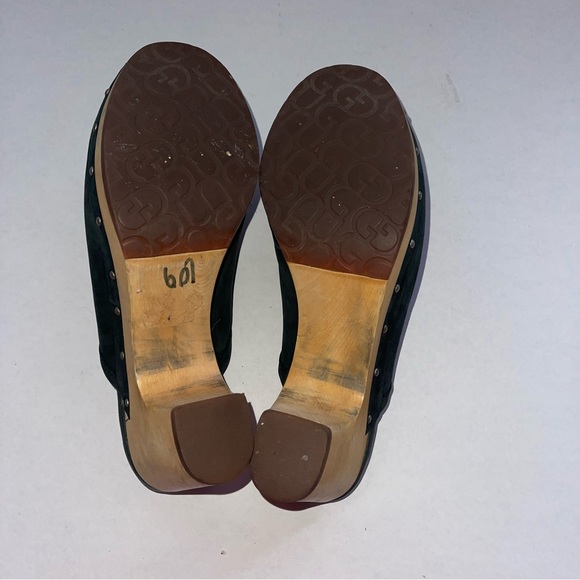 UGG Women’s Clogs Leather Lined Mules Size 8 Black Slip On - Picture 4 of 8